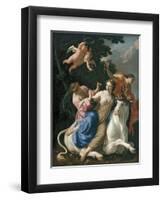 The Rape of Europa, C. 1640-Simon Vouet-Framed Giclee Print