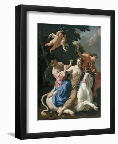 The Rape of Europa, C. 1640-Simon Vouet-Framed Giclee Print