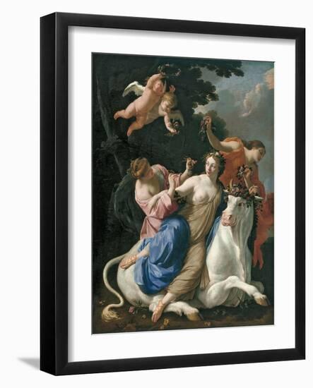 The Rape of Europa, C. 1640-Simon Vouet-Framed Giclee Print