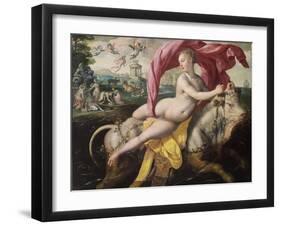 The Rape of Europa, Ca 1590-Maerten de Vos-Framed Giclee Print