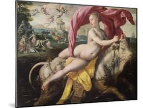 The Rape of Europa, Ca 1590-Maerten de Vos-Mounted Giclee Print