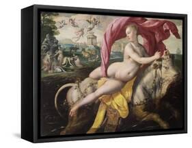 The Rape of Europa, Ca 1590-Maerten de Vos-Framed Stretched Canvas