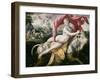 The Rape of Europa (Legendary Phoenician Princess Carried Away by Jupiter in Form of White Bull)-Martin de Vos-Framed Giclee Print