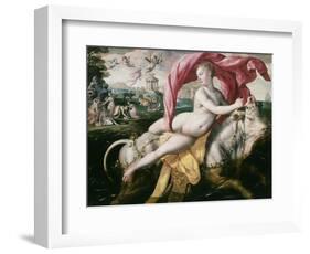 The Rape of Europa (Legendary Phoenician Princess Carried Away by Jupiter in Form of White Bull)-Martin de Vos-Framed Giclee Print