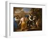 The Rape of Europa (Oil on Canvas)-Bernardo Cavallino-Framed Giclee Print