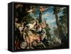 The Rape of Europa-Paolo Veronese-Framed Stretched Canvas