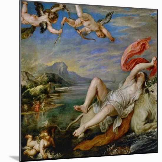 The Rape of Europa-Peter Paul Rubens-Mounted Giclee Print