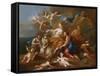 The Rape of Europa-Pierre-Jacques Cazes-Framed Stretched Canvas