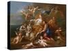 The Rape of Europa-Pierre-Jacques Cazes-Stretched Canvas