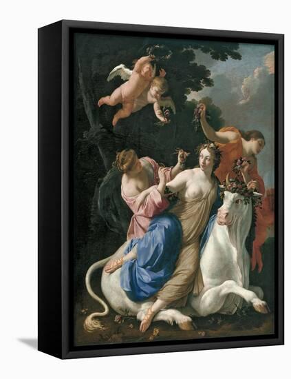 The Rape of Europa-Simon Vouet-Framed Stretched Canvas