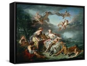 The Rape of Europa-François Boucher-Framed Stretched Canvas