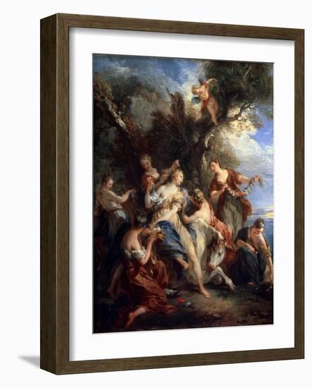 The Rape of Europe, C1725-Francois Lemoyne-Framed Giclee Print