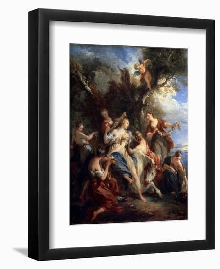 The Rape of Europe, C1725-Francois Lemoyne-Framed Premium Giclee Print