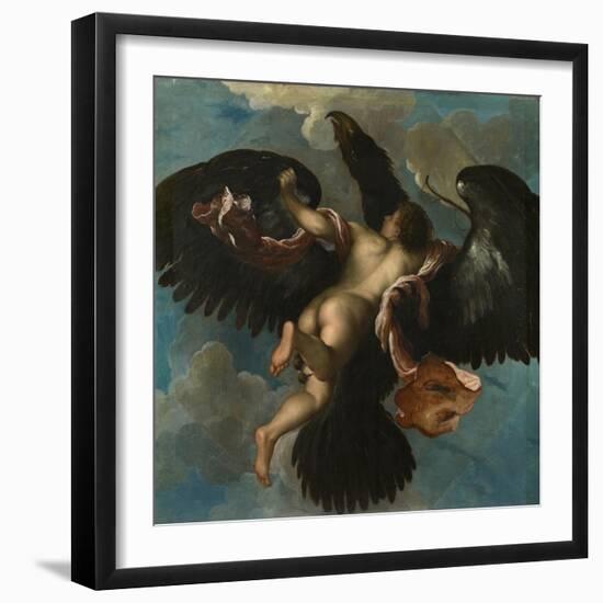 The Rape of Ganymede, Ca. 1575-Damiano Mazza-Framed Giclee Print