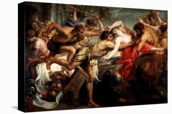 The Rape of Hippodame, or Lapiths and Centaurs, 1636-1637-Peter Paul Rubens-Stretched Canvas