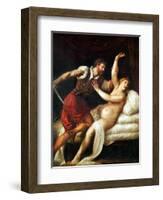 The Rape of Lucretia-Titian (Tiziano Vecelli)-Framed Giclee Print