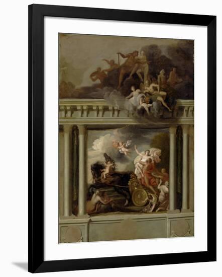 The Rape of Proserpine, Design for the Staircase of Devonshire House, London, C.1704-Louis Laguerre-Framed Premium Giclee Print