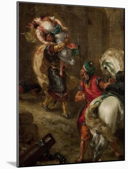 The Rape of Rebecca-Eugene Delacroix-Mounted Giclee Print