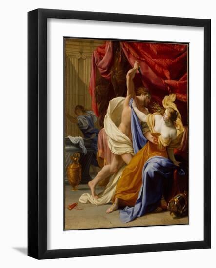 The Rape of Tamar, c.1640-Eustache Le Sueur-Framed Giclee Print