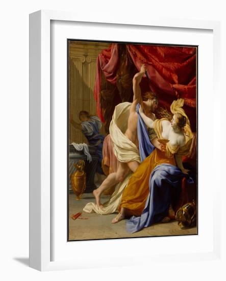 The Rape of Tamar, c.1640-Eustache Le Sueur-Framed Giclee Print