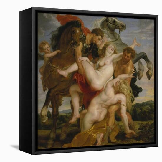 The Rape of the Daughters of Leucippus, about 1618-Peter Paul Rubens-Framed Stretched Canvas