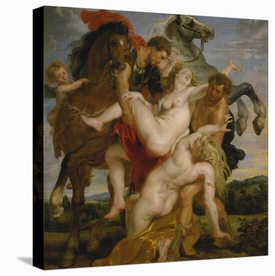 The Rape of the Daughters of Leucippus, about 1618-Peter Paul Rubens-Stretched Canvas