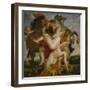 The Rape of the Daughters of Leucippus, about 1618-Peter Paul Rubens-Framed Premium Giclee Print