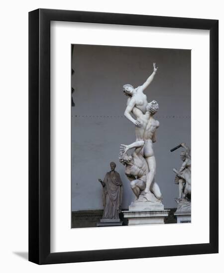 The Rape of the Sabine Woman, 1574-82-Giambologna-Framed Giclee Print