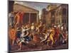 The Rape of the Sabine Women, C. 1637-38-Nicolas Poussin-Mounted Giclee Print