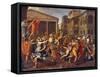 The Rape of the Sabine Women, C. 1637-38-Nicolas Poussin-Framed Stretched Canvas