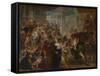 The Rape of the Sabine Women, Ca 1637-1640-Peter Paul Rubens-Framed Stretched Canvas