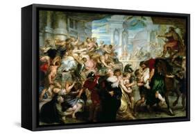 The Rape of the Sabine Women, circa 1635-40-Peter Paul Rubens-Framed Stretched Canvas