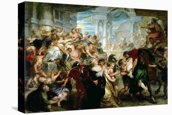 The Rape of the Sabine Women, circa 1635-40-Peter Paul Rubens-Stretched Canvas