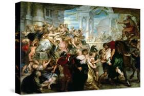 The Rape of the Sabine Women, circa 1635-40-Peter Paul Rubens-Stretched Canvas