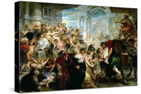The Rape of the Sabine Women, circa 1635-40-Peter Paul Rubens-Stretched Canvas