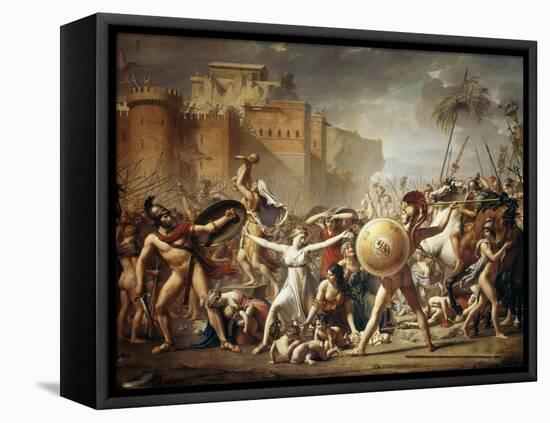 The Rape of the Sabine Women-Jacques Louis David-Framed Stretched Canvas