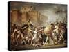 The Rape of the Sabine Women-Jacques Louis David-Stretched Canvas
