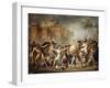 The Rape of the Sabine Women-Jacques Louis David-Framed Giclee Print