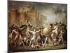 The Rape of the Sabine Women-Jacques Louis David-Mounted Giclee Print