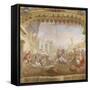 The Rape of the Sabine Women-Girolamo Brusaferro-Framed Stretched Canvas