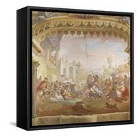 The Rape of the Sabine Women-Girolamo Brusaferro-Framed Stretched Canvas