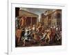 The Rape of the Sabine Women-Nicolas Poussin-Framed Giclee Print