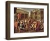 The Rape of the Sabines, circa 1637-38-Nicolas Poussin-Framed Giclee Print