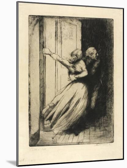 The Rape, Plate Eight from Woman, C.1886-Paul Albert Besnard-Mounted Premium Giclee Print