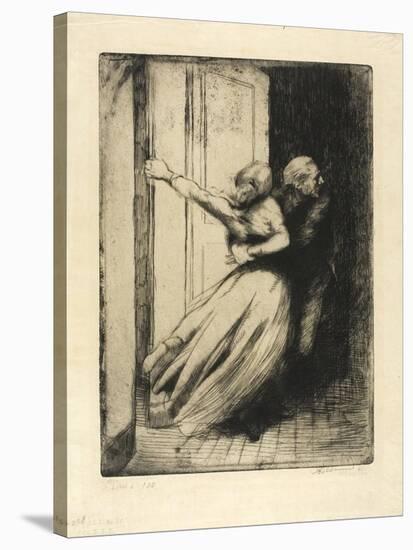 The Rape, Plate Eight from Woman, C.1886-Paul Albert Besnard-Stretched Canvas