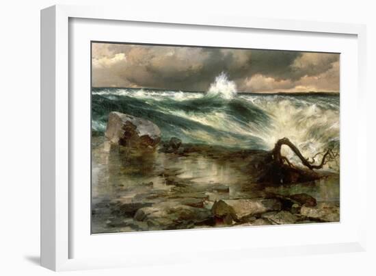 The Rapids Above Niagara-Thomas Moran-Framed Giclee Print