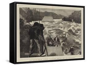 The Rapids Below Niagara Falls, the Sublime and the Ridiculous-Edward John Gregory-Framed Stretched Canvas
