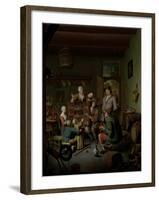 The Raree-show , 1718-Willem Van Mieris-Framed Giclee Print