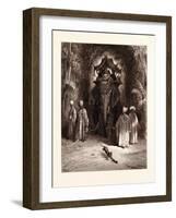 The Rat and the Elephant-Gustave Dore-Framed Giclee Print