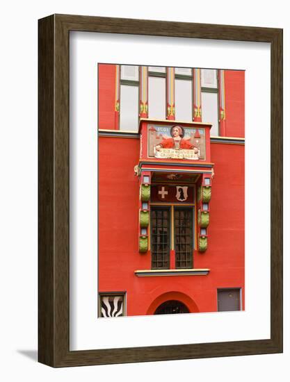 The Rathaus (Town Hall) That Dominates the Marktplatz in Basel, Switzerland, Europe-Julian Elliott-Framed Photographic Print